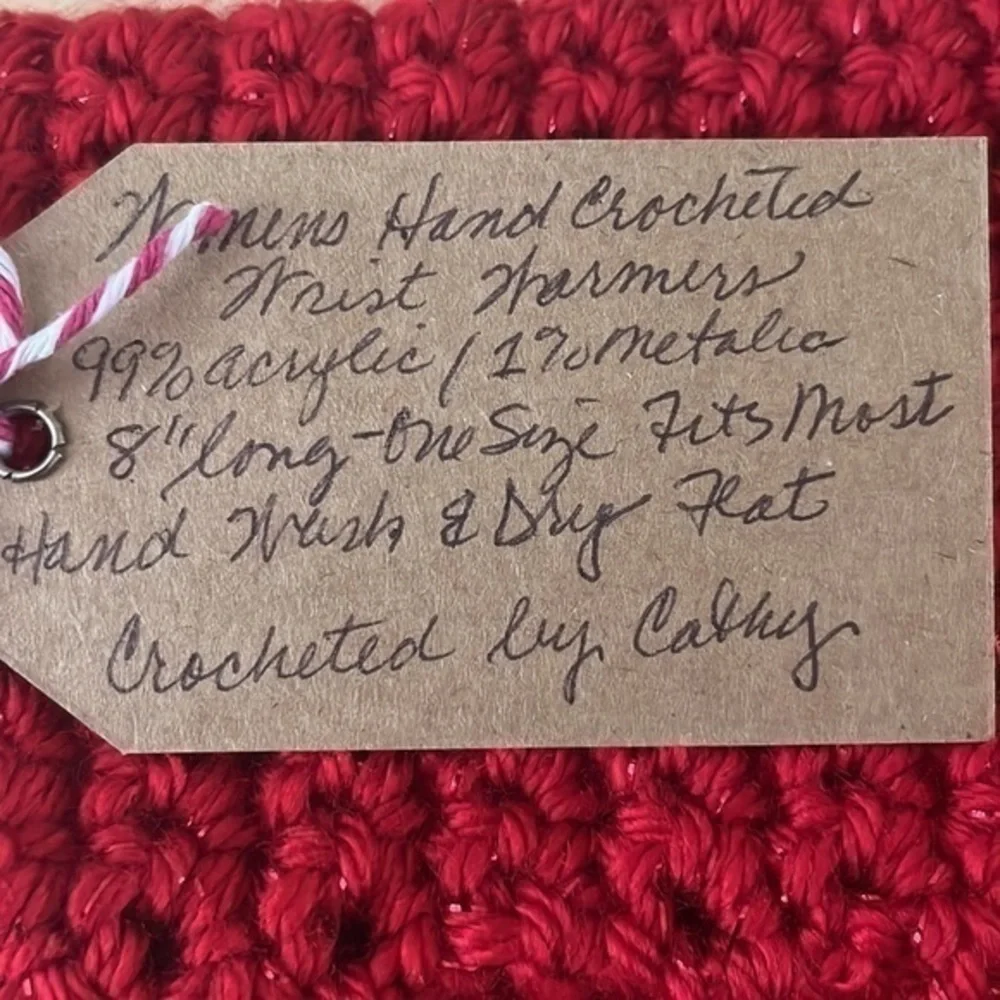 Handmade Extra Soft Fingerless Gloves Red Glitter Text Gamer Musician Gift
